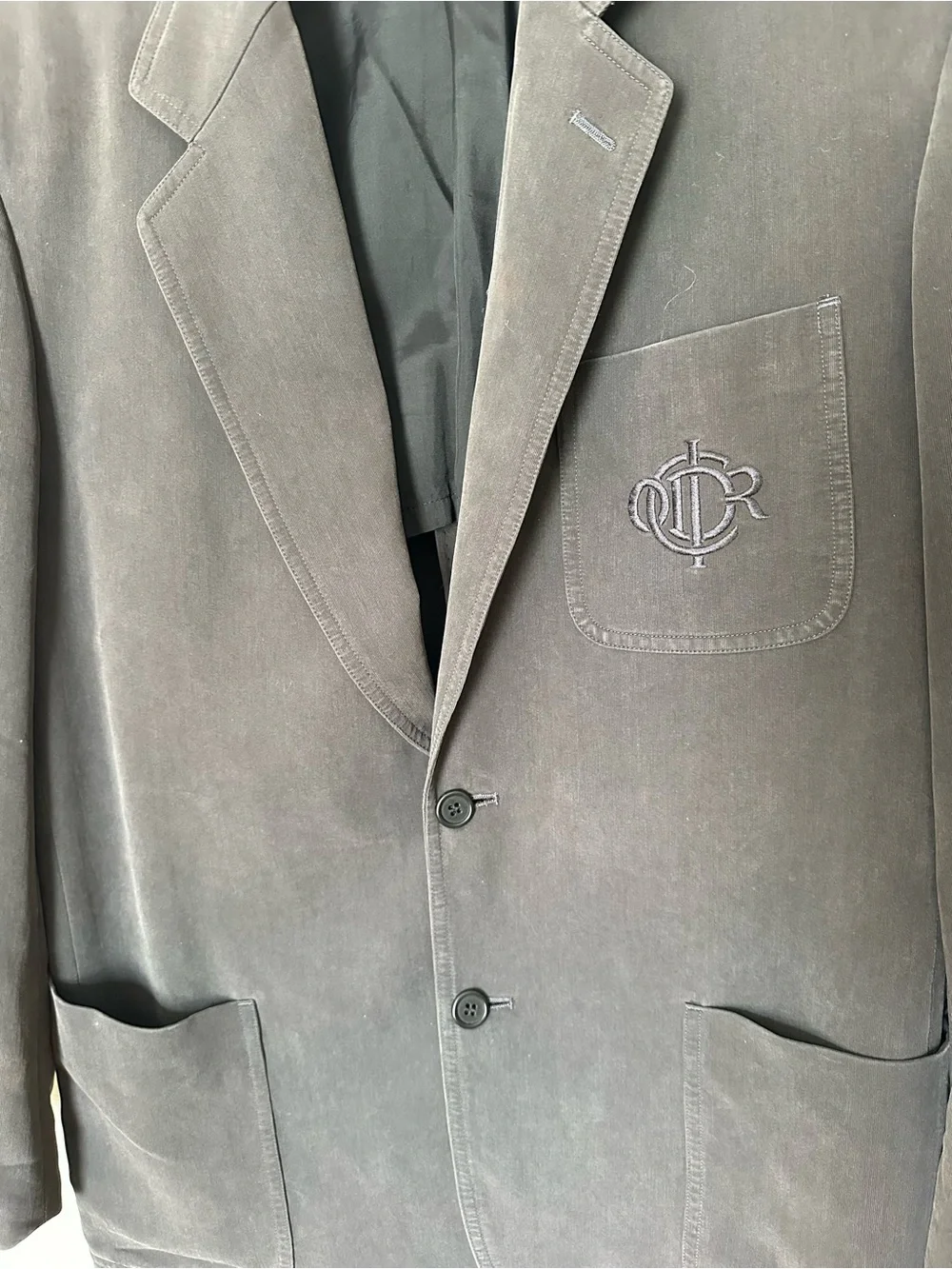 Christian Dior Monsieur Gray Logo Blazer Men’s M